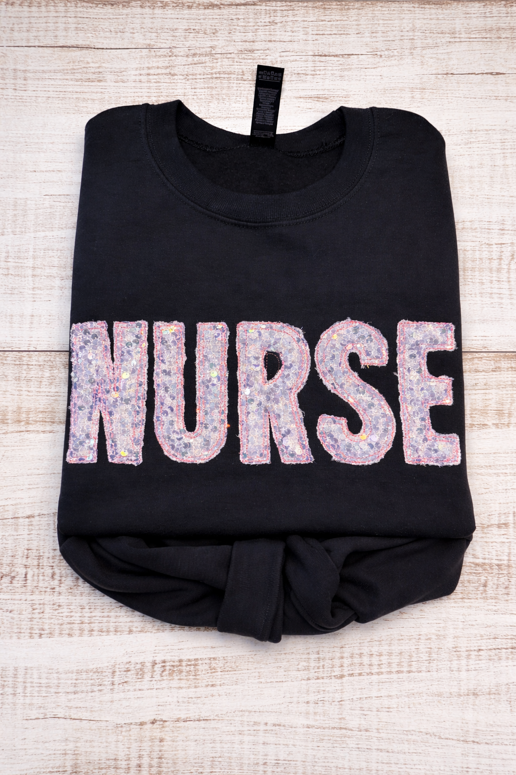 Nurse Sequin Crew Neck