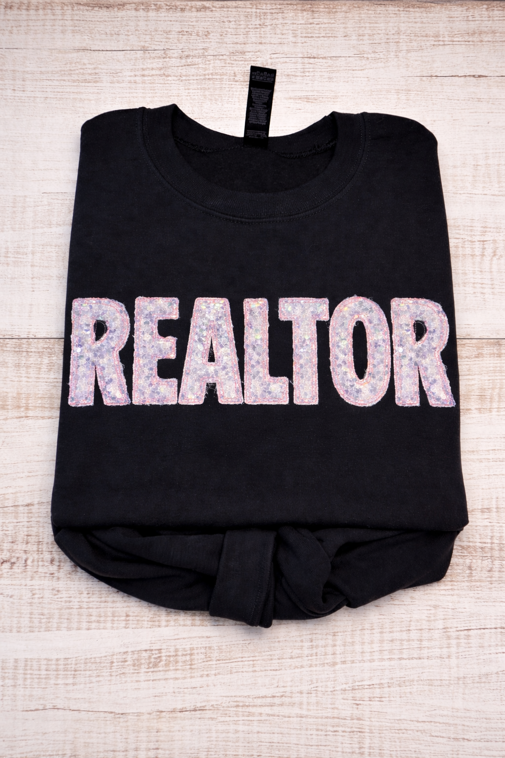 Realtor Sequin Crew Neck